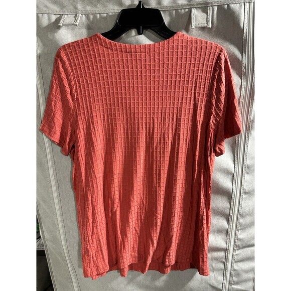 Bundle Of 2 J. Jill Wearever Collection Top Size MT Pink Black Waffle Textured‎ - Picture 10 of 10